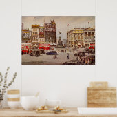 Vintag Piccadilly Circus London Poster (Küche)