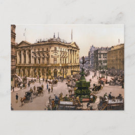 Vintag Piccadilly Circus London Postkarte