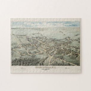 Vintag Pictorial Map of Hempstead NY (1876) Puzzle