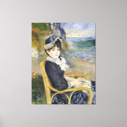 Vintag Pierre Auguste Renoir am Meer Leinwanddruck (Vorderseite)