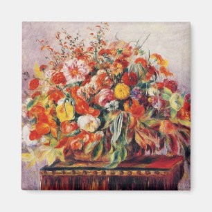 Vintag Pierre Auguste Renoir Basket von Blume Magnet