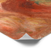 Vintag Pierre Auguste Renoir Blue Pink Anemones Poster (Ecke)