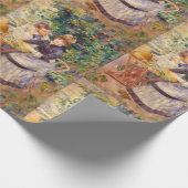 Vintag Pierre Auguste Renoir im Garten Geschenkpapier (Ecke)