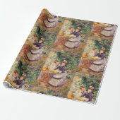 Vintag Pierre Auguste Renoir im Garten Geschenkpapier (Ungerollt)