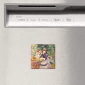 Vintag Pierre Auguste Renoir im Garten Magnet (In Situ (Geschirrspüler))