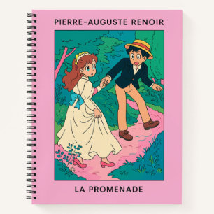 Vintag Pierre-Auguste Renoir "La Promenade" Notizblock
