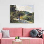 Vintag Pierre Auguste Renoir Road in Louveciennes Leinwanddruck (Insitu (Wohnzimmer))