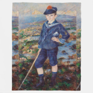 Vintag Pierre Auguste Renoir Sailor Boy Fleecedecke