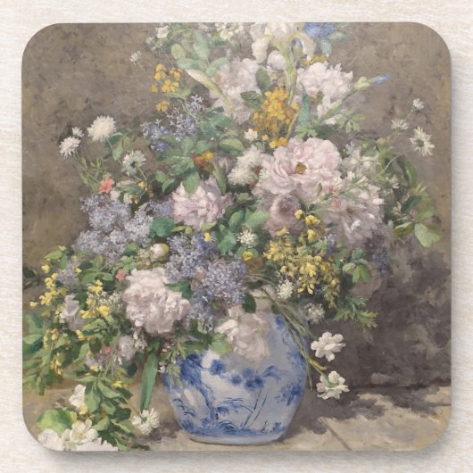 Vintag Pierre Auguste Renoir Spring Bouquet Getränkeuntersetzer (Vorderseite)