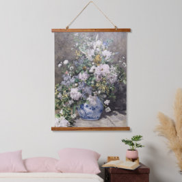 Vintag Pierre Auguste Renoir Spring Bouquet Wandteppich Mit Holzrahmen