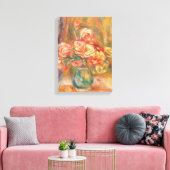 Vintag Pierre Auguste Renoir Vase von Rose Leinwanddruck (Insitu (Wohnzimmer))