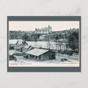 Vintag Pierrefonds Oise Castle Postkarte