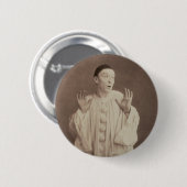 Vintag Pierrot Clown Button (Vorne & Hinten)