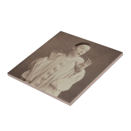 Vintag Pierrot Clown Fliese (Seite)