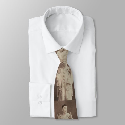 Vintag Pierrot Clown Krawatte (Gebunden)