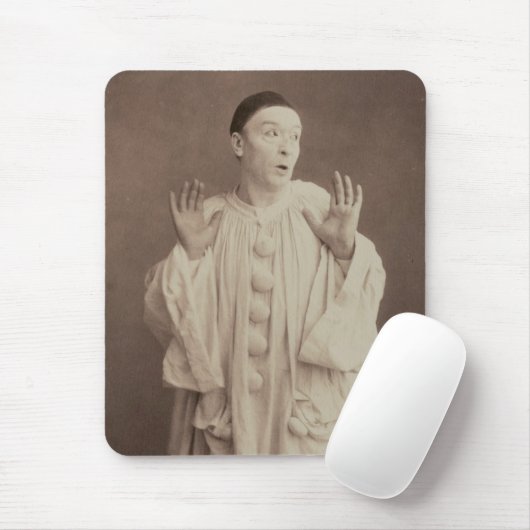 Vintag Pierrot Clown Mousepad (Mit Mouse)
