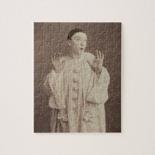 Vintag Pierrot Clown Puzzle (Vertikal)
