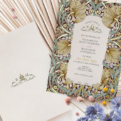 Vintag Pimpernel Pattern William Morris Folieneinladung