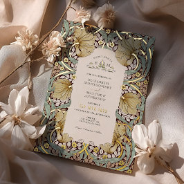 Vintag Pimpernel Pattern William Morris Folieneinladung