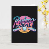 Vintag PINBALL Karte (Gelbe Blume)