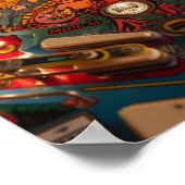 Vintag Pinball Machine Art Poster (Ecke)