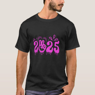 Vintag Pink 2025 Mama Weihnachtskaffee T-Shirt