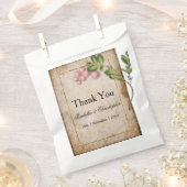 Vintag Pink Berries Wedding Danke Geschenktütchen (Ausgeschnitten)