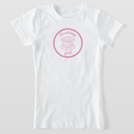 Vintag Pink Birthday Cake T-Shirt