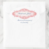 Vintag Pink Blue Danke, dass du Sticker hochzackst (Tasche)