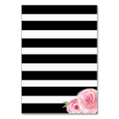 Vintag Pink Blume Dank Karte flach (Rückseite)