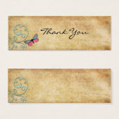 Vintag Pink Butterfly Vielen Dank (Vorne & Hinten)