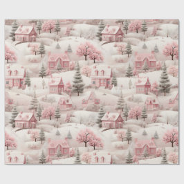 Vintag Pink Christmas Geschenkpapier