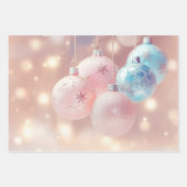 Vintag Pink Christmas Geschenkpapier Set (Vorderseite)