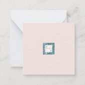 Vintag Pink Christmas Mitteilungskarte (Rückseite)