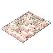 Vintag Pink Christmas Notizblock (Linke Seite)