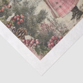 Vintag Pink Christmas Seidenpapier (Ausschnitt)