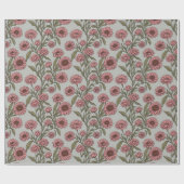 Vintag Pink Daisis Blume Botanischer Garten Geschenkpapier (Flach)