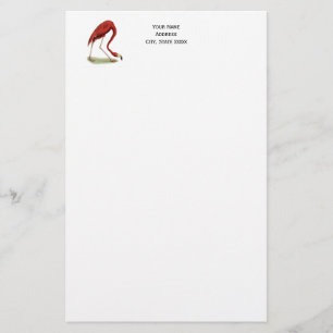 Vintag Pink Flamingo #1 Briefpapier