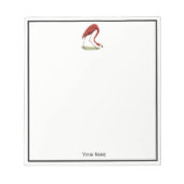 Vintag Pink Flamingo #1 Notizblock (Vorderseite)