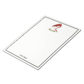 Vintag Pink Flamingo #1 Notizblock (angewinkelt)