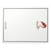 Vintag Pink Flamingo #1 Notizblock (Vorderseite)