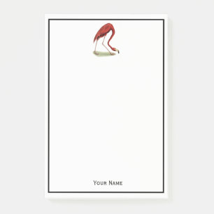 Vintag Pink Flamingo #1 Post-it Klebezettel