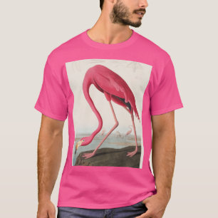 Vintag Pink Flamingo Audubon T-Shirt