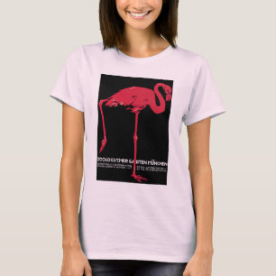 Vintag Pink Flamingo Bird in Deutschland München Z T-Shirt