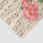 Vintag Pink Floral Ephemere Seidenpapier (Ausschnitt)