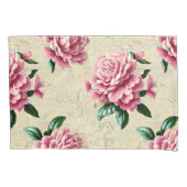 Vintag Pink Gardenias Pillowcase Kissenbezug (Vorderseite)