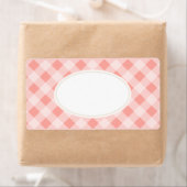 Vintag Pink Gingham Labels (Insitu)