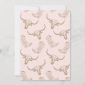 Vintag Pink Girls First Rodeo 21. Geburtstag Einladung (Rückseite)