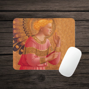 Vintag Pink Goldener Christlicher Engel Mousepad