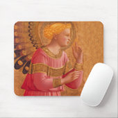 Vintag Pink Goldener Christlicher Engel Mousepad (Mit Mouse)